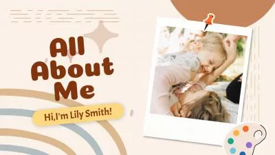 Cute Kids Profile All About Me Student Introduction Video