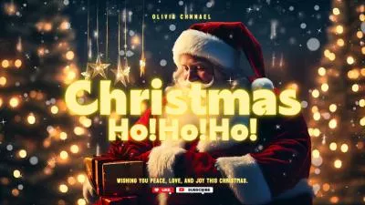 Cute Santa Claus Merry Christmas Holiday Greeting Music Youtube Intro