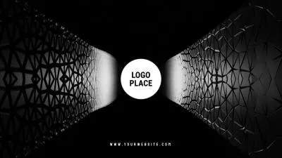  Dark Night Background Abstract Digital Simple Business Logo Intro