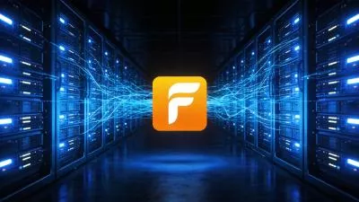 Data Center Lightning Explosion Tech Ai Logo Animation Reveal Intro
