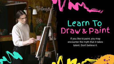 Draw Paint Art School Lesson Education Promo