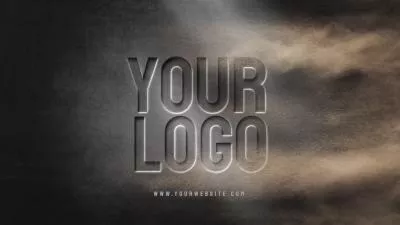 Dust Vanish Effect Movie Ai Logo Animation Reveal Intro