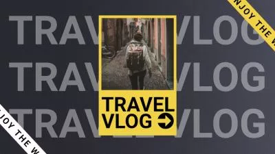Collage De Paysages Vlog De Voyage Dynamique