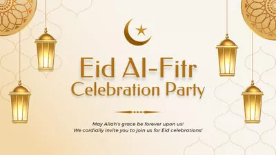Eid Al Fitr Celebration Party Invite
