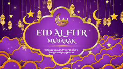 Eid Al Fitr Mubarak Ramadan Eröffnungsfeier