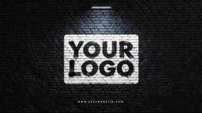 Electric Glitch Text Ai Logo Animation Reveal Intro