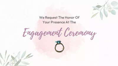 Elegant Engagement Party Invitation