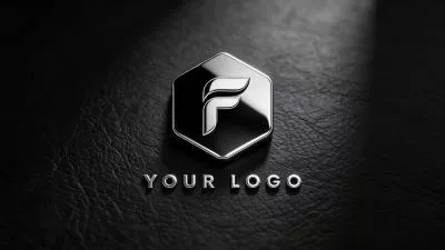 Elegant Leather 3d Metallic Ai Logo Animation Reveal Intro