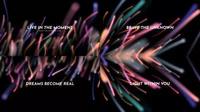 Epic Abstract Glowing Particle Light Streaks Animation Business Technology Brand Trailer Title
