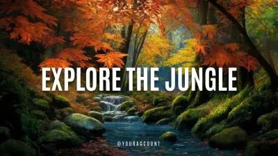  Explore The Jungle Red Maple Leaf Tree Hiking Nature Youtube Channel Intro Outro