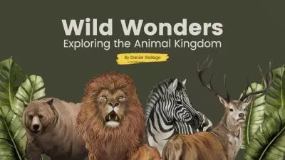 Exploring Protect The Wild Animals Nature Lesson Presentation Templates Slideshow