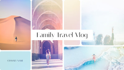 家庭旅行拼贴视频博客幻灯片