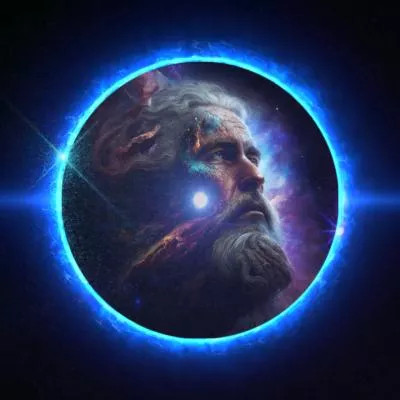  Fantasy Dark Space Blue Light Celestial Bodies Science Fiction Epic Portrait Picture