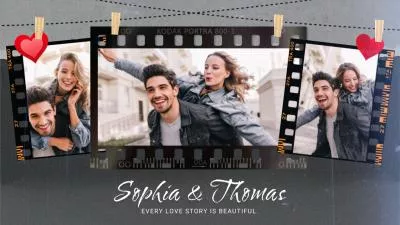 Film Frame Love Moment Story Happy Anniversary Collage Propose Slideshow