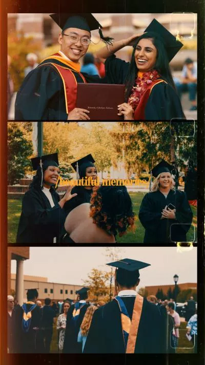 Film Graduation Ceremony Memories Photo Reel