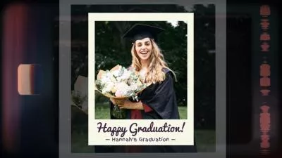 Film Memories Graduation Greeting Photo Collage Slideshow