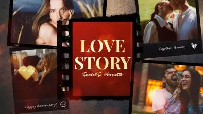 Film Polaroid Love Story Wedding Anniversary Family Travel Memories Photo Slideshow