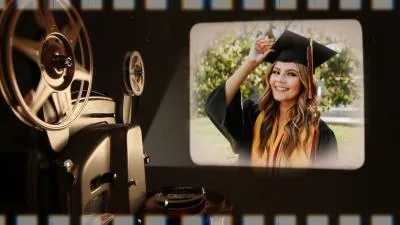 Film Retro Happy Graduation College University Photo Collage Slideshow