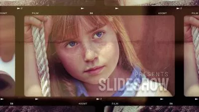 Película Cálida Foto Familiar Collage Boda Recuerdos De Viaje Presentación De Diapositivas