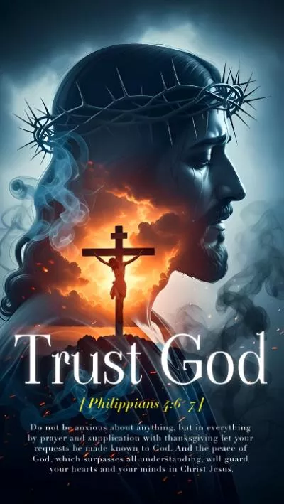 Fire God Jesus Cross Religious Faith Motivational Instagram Reel
