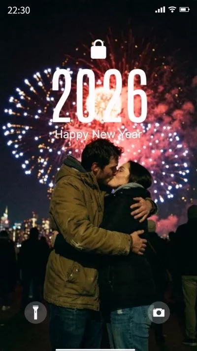 Firework Couple New Year Greeting 2026 Tiktok Reel