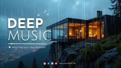Focus Inspiration White Noise Rain Deep Asmr Music Youtube Channel Intro