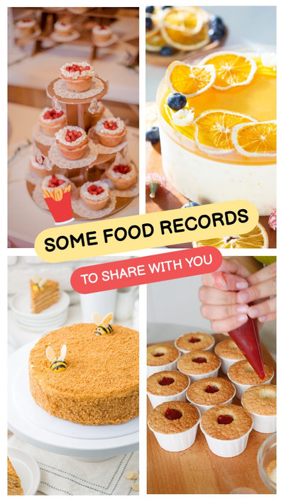 Food Display Collage Instagram Reels