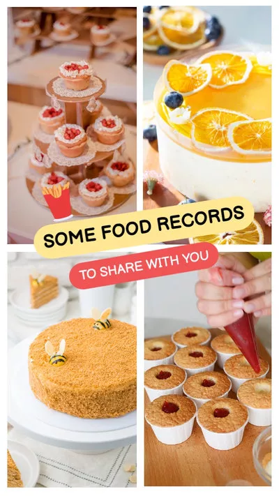 食品展示拼貼 Instagram Reels