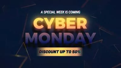 Futuristic Cyber Monday Product Promo