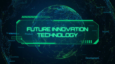 Futuristische Innovations Technologie Diashow