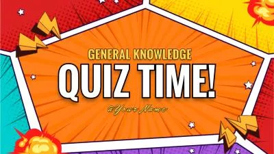 General Knowledge Quiz Animal Comic Background Fun Game Youtube Channel