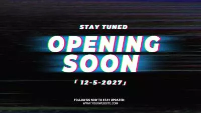 Glitch Loading Coming Soon Open Grand Intro