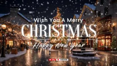 Glitter Light Snow Winter Merry Christmas Happy New Year Music Youtube Intro