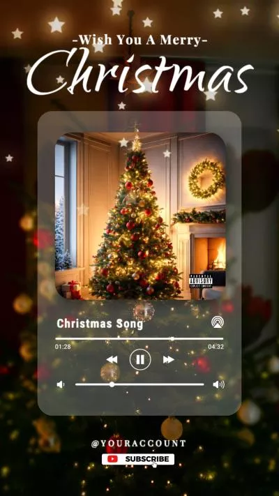 闪亮圣诞树音乐播放列表 Instagram 快拍