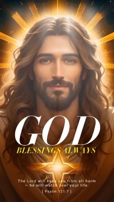 God Bless You Jesus Divine Grace Christian Blessing Tiktok Story