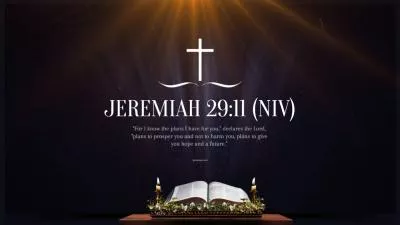 Gods Perfect Plans To Give You Hope Future Religion Quote Intro