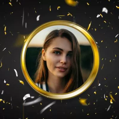  Gold Confetti Celebrate Profile Picture