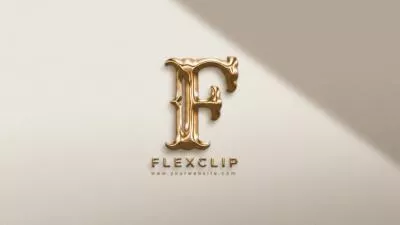 Gold Glossy Effect Ai Logo Animation Reveal Intro