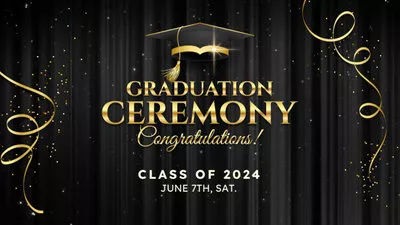 Gold Graduation Ceremony Collage Slideshow