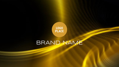 Gold Light Particle Company Logo Intro