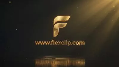  Gold Particle Symbol Logo Reveal Intro