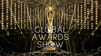 Gold Particles Global Awards Show Business Movie Intro