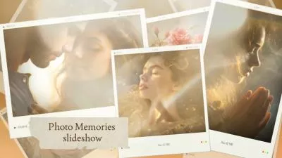 Gold Spot Effect Love Story Memory Collage Slideshow