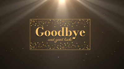 Golden Atmosphere Farewell Video Message