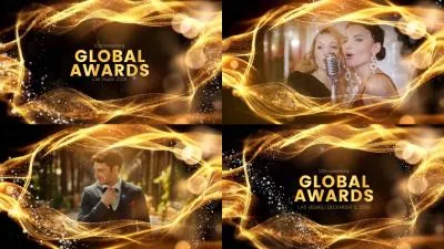 Golden Awards Ceremony Opener With Elegant Particles