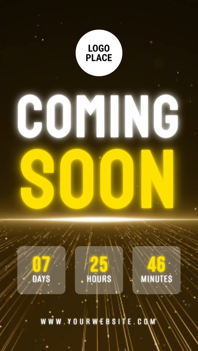 Golden Business Coming Soon Countdown Intro