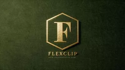 Golden Confetti Business Ai Logo Animation Reveal Intro