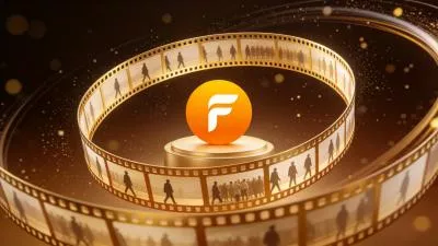 Golden Film Reel Premium Ai Logo Animation Reveal Intro
