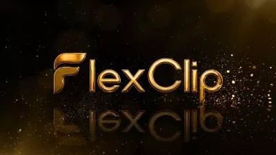 Golden Particles Converge To Form The Business Logo Intro