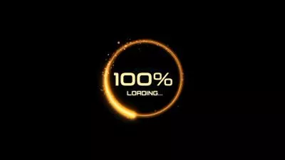 Golden Particles Countdown Loading Logo Intro
